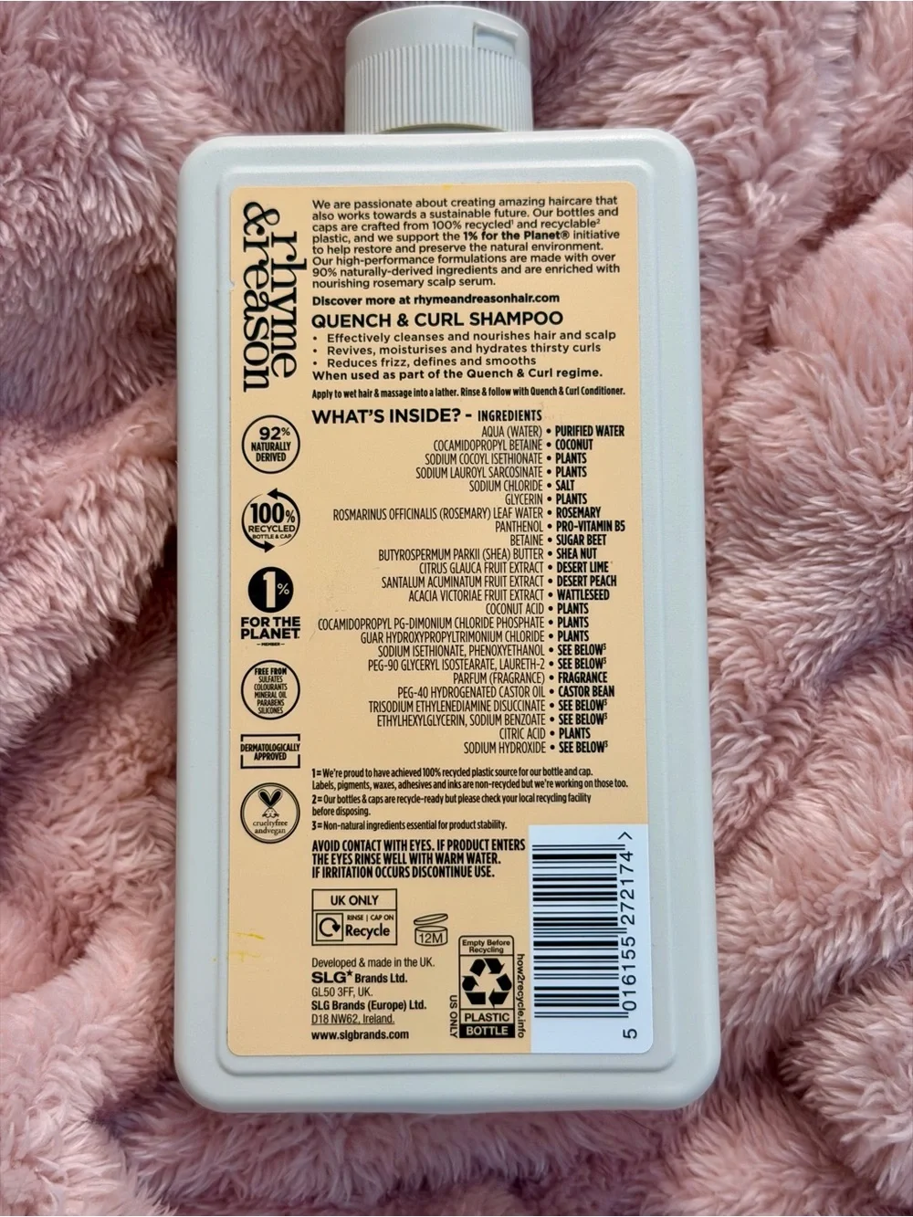 rhyme & Reason Quench & Curl Shampoo (12 oz)